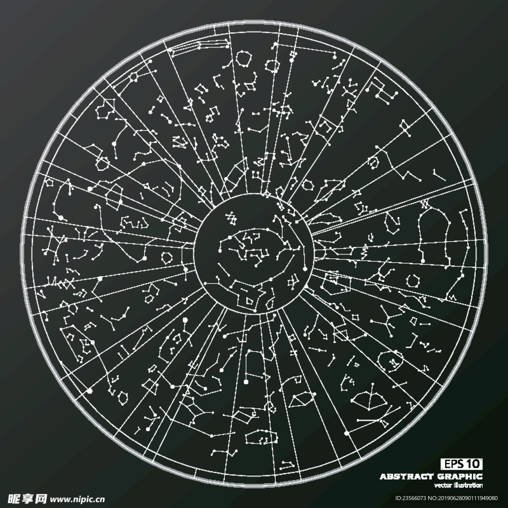 炫彩渐变科技图案