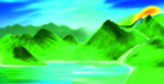 绿色背景