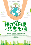 保护环境展板