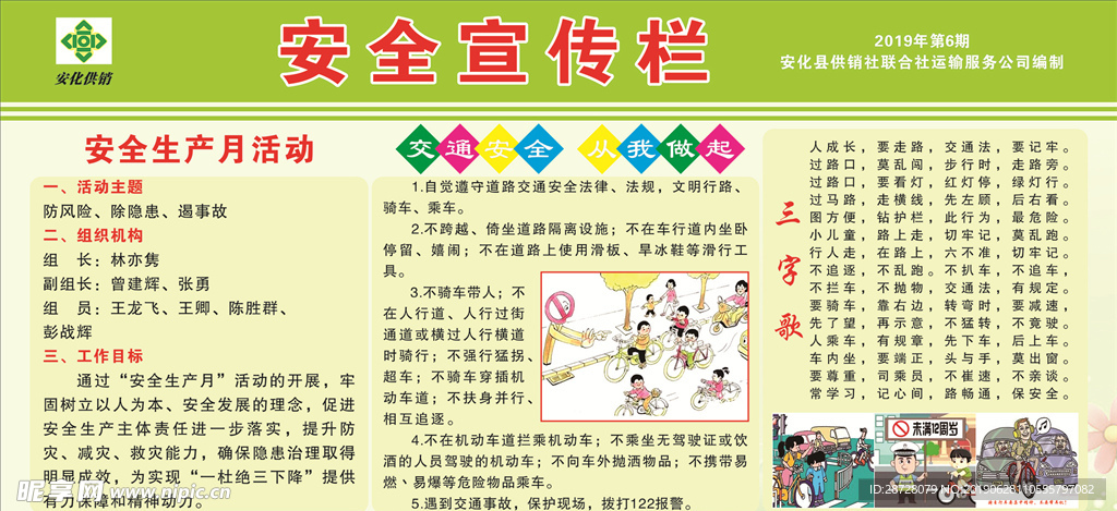 安全生产宣传栏