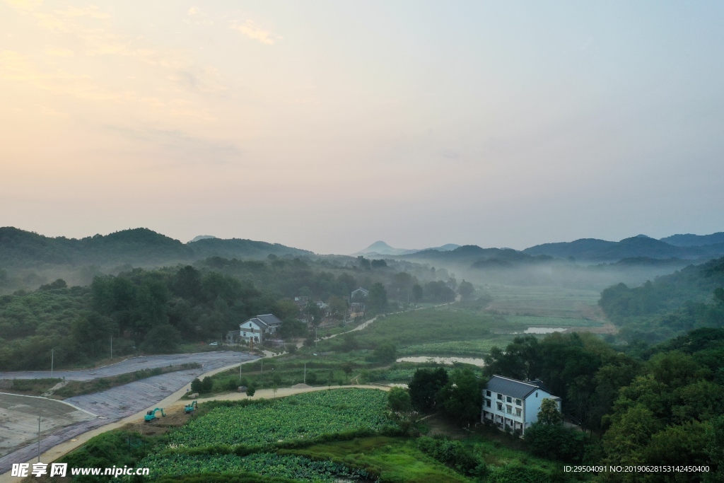 《风景》山乡的早晨