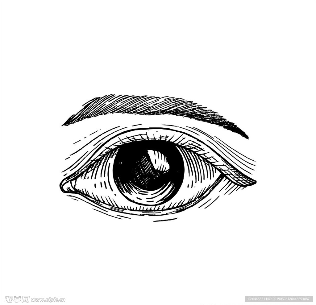 素描手绘眼睛