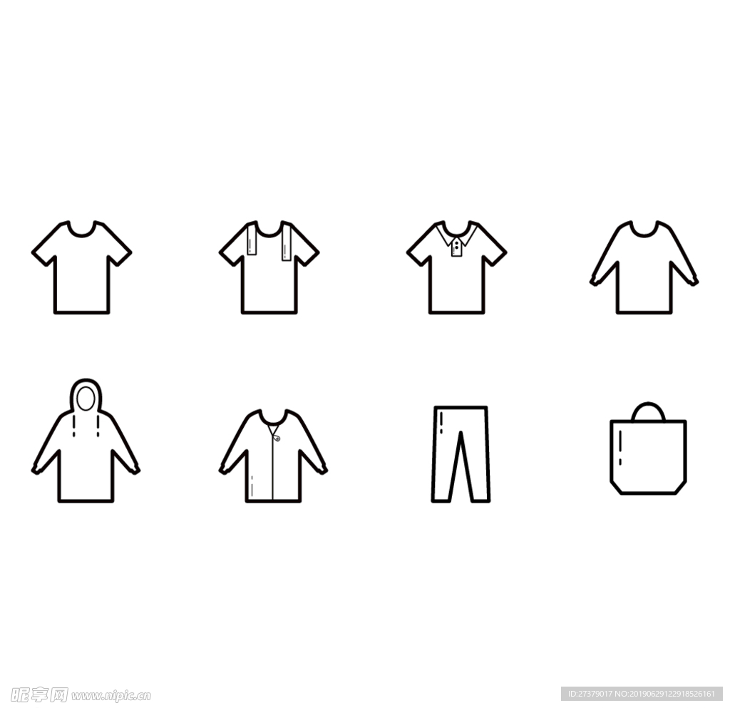 服装T恤卫衣图标