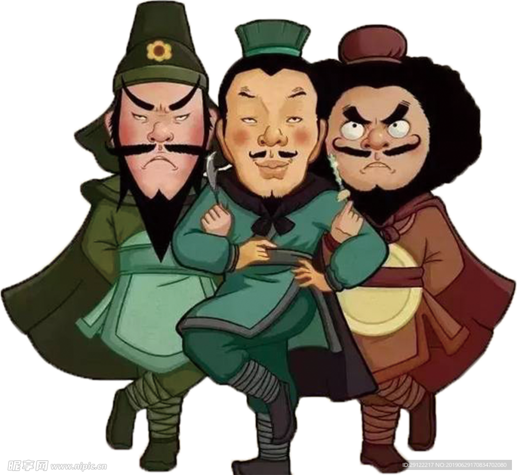 桃园三结义 插画