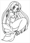 美人鱼公主线条画