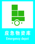 应急物资库房牌