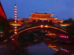 杭州宋城虹桥夜景