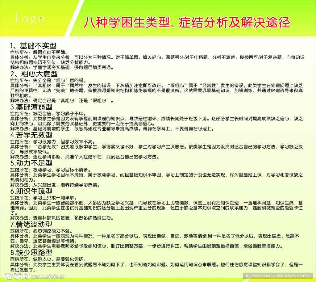 学困生症结解决