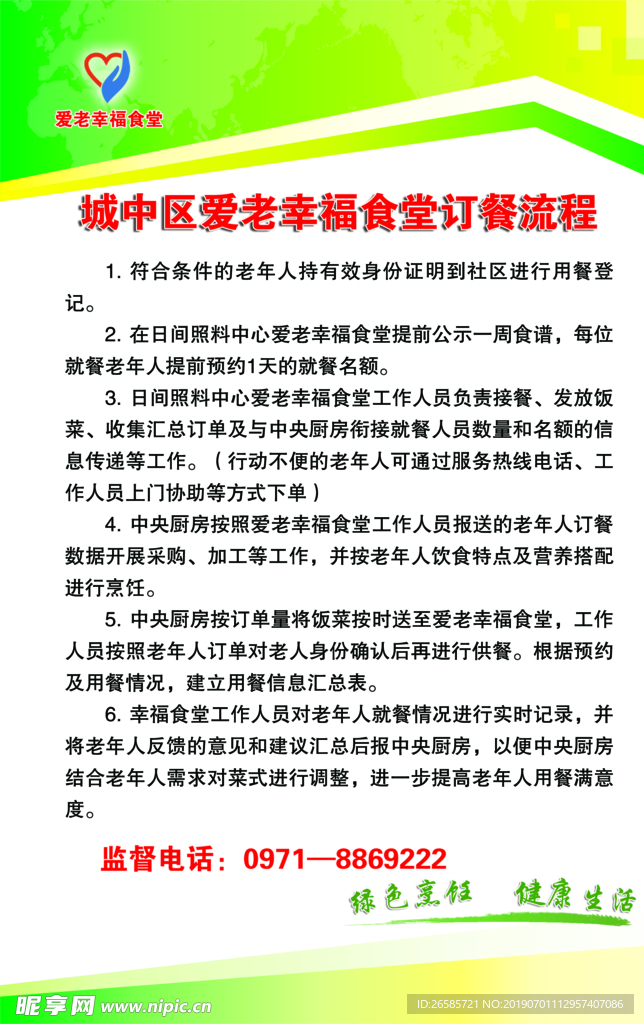 城中区爱老幸福食堂订餐流程