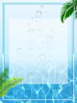 蓝色水珠背景
