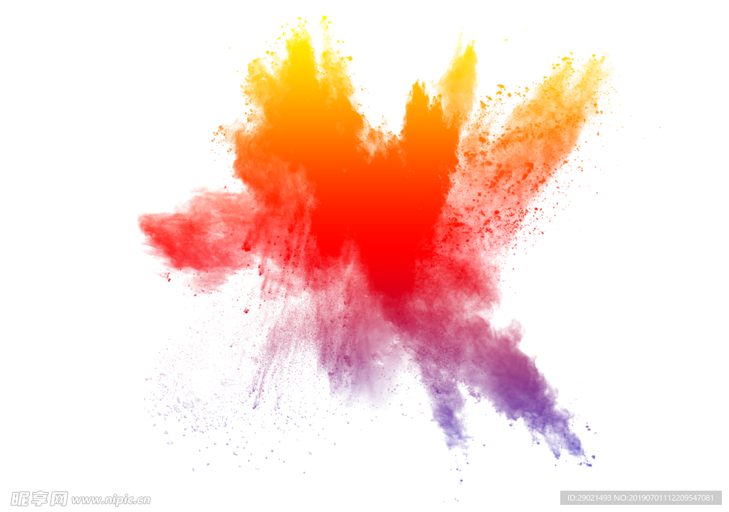 彩色 粉末 爆炸