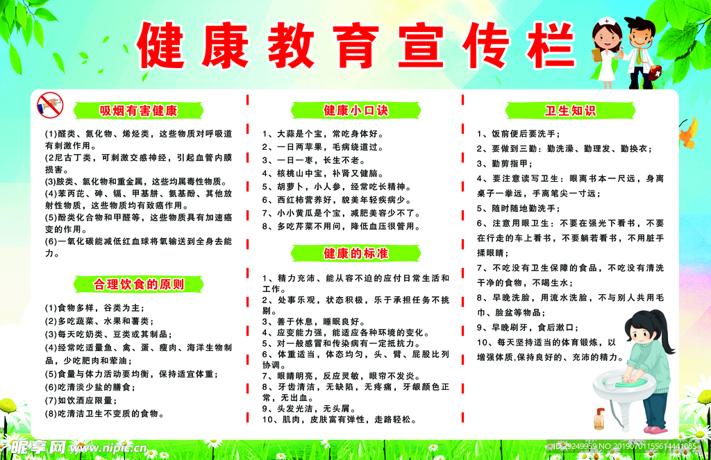 健康教育宣传栏