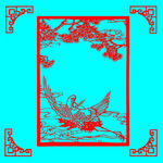 松鹤剪纸