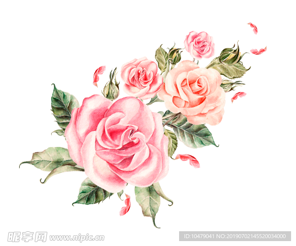手绘花