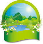 绿色森林环保标志
