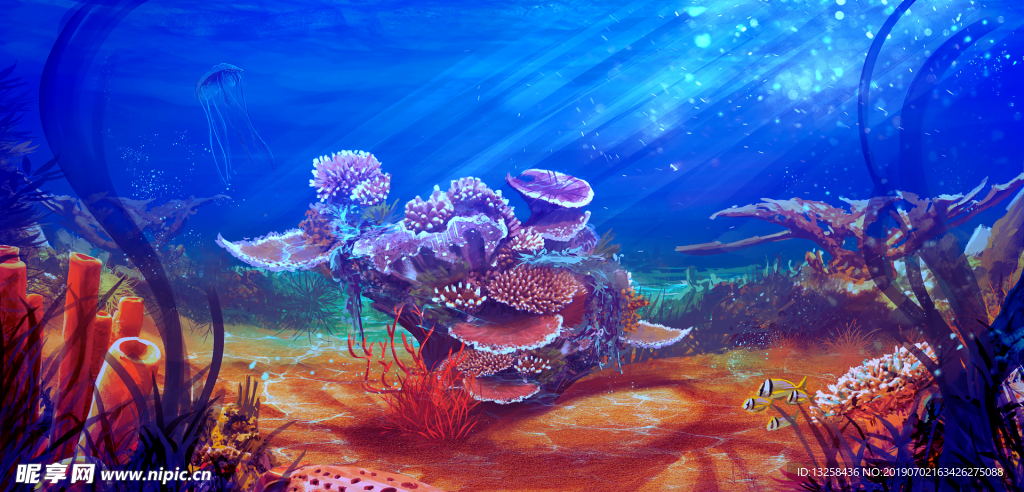 海底插画