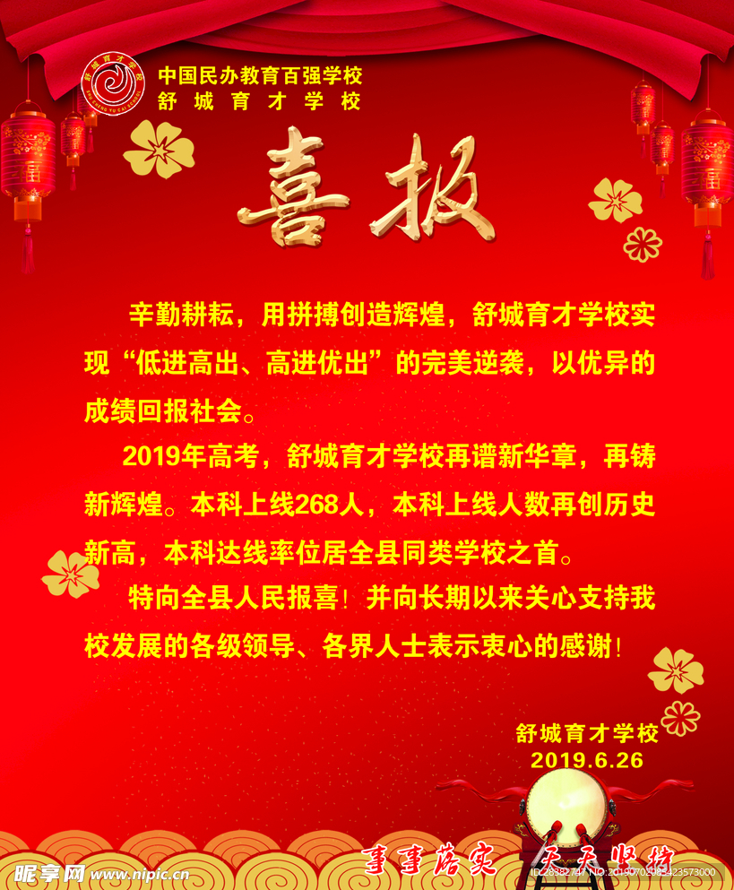 喜报 红色 背景 展板 光荣榜