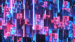 酷炫照片c4d随机自发光