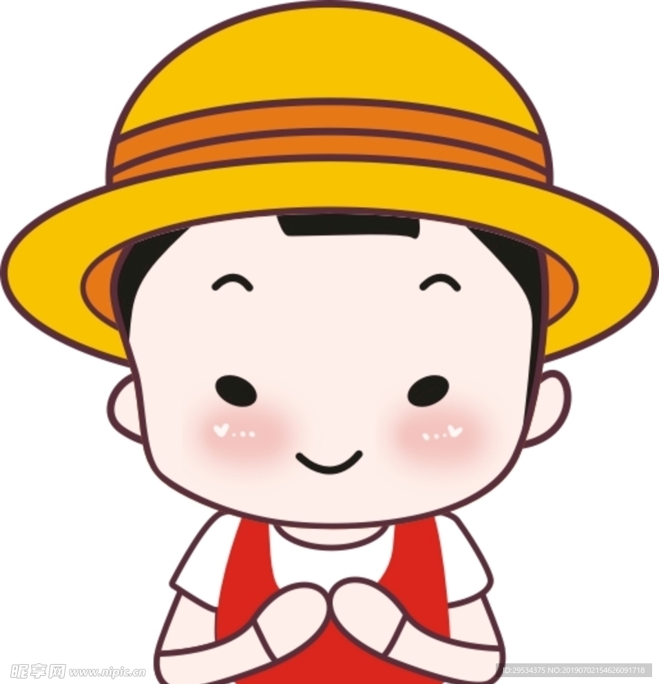 卡通小男孩