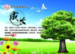 成长  校园宣传牌