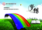 梦想 校园宣传牌