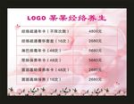 经络养生价格表