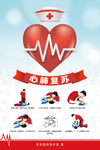 医院急救室心肺复苏挂画