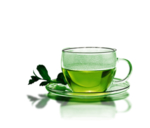 水杯 绿茶 泡 茶叶 玻璃杯