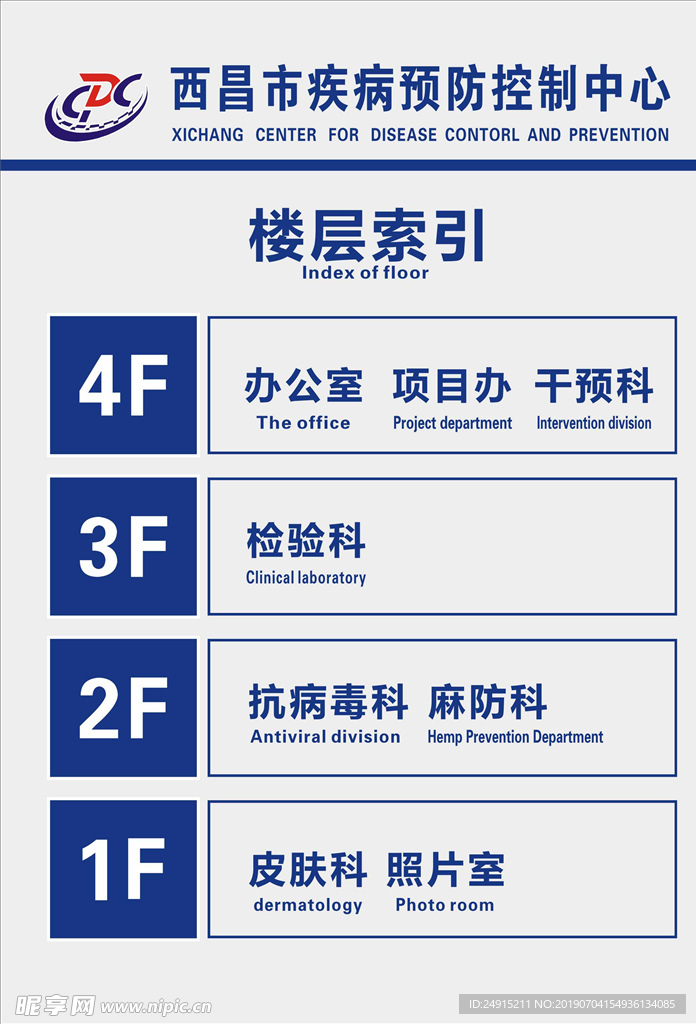 医院楼层索引