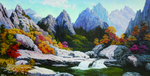 山间泉鸣
