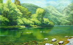 山中溪谷