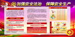 大气喜庆工地施工生安全展板图片