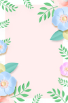 教师节唯美文艺质感花朵插画场景