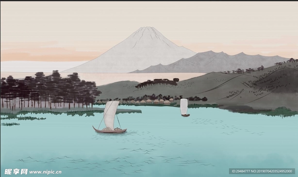山水 船