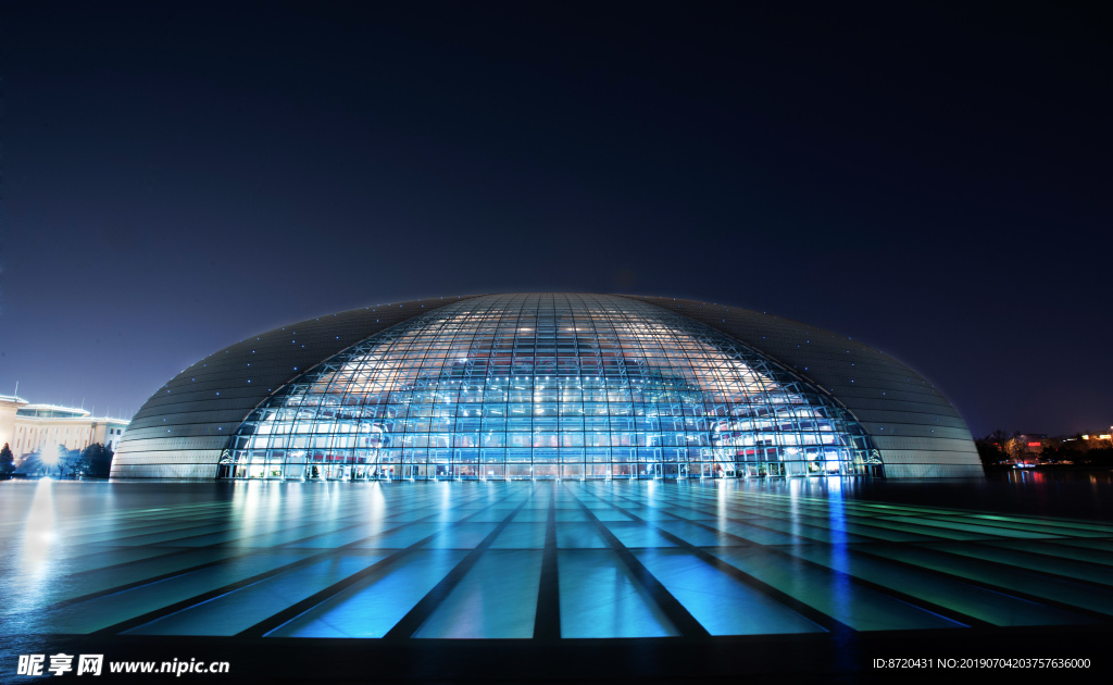 北京国家大剧院夜景