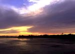 奥克兰海滨黄昏风景