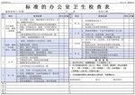 卫生检查表