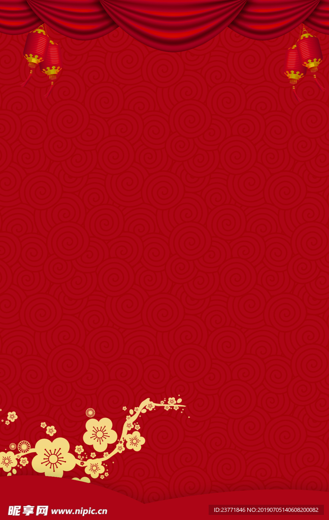 红色背景