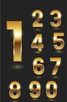 金色数字