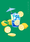 夏日生活清新插画