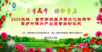 月季节开幕活动舞台背景