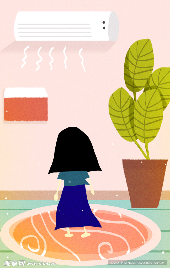 清凉一夏小插画