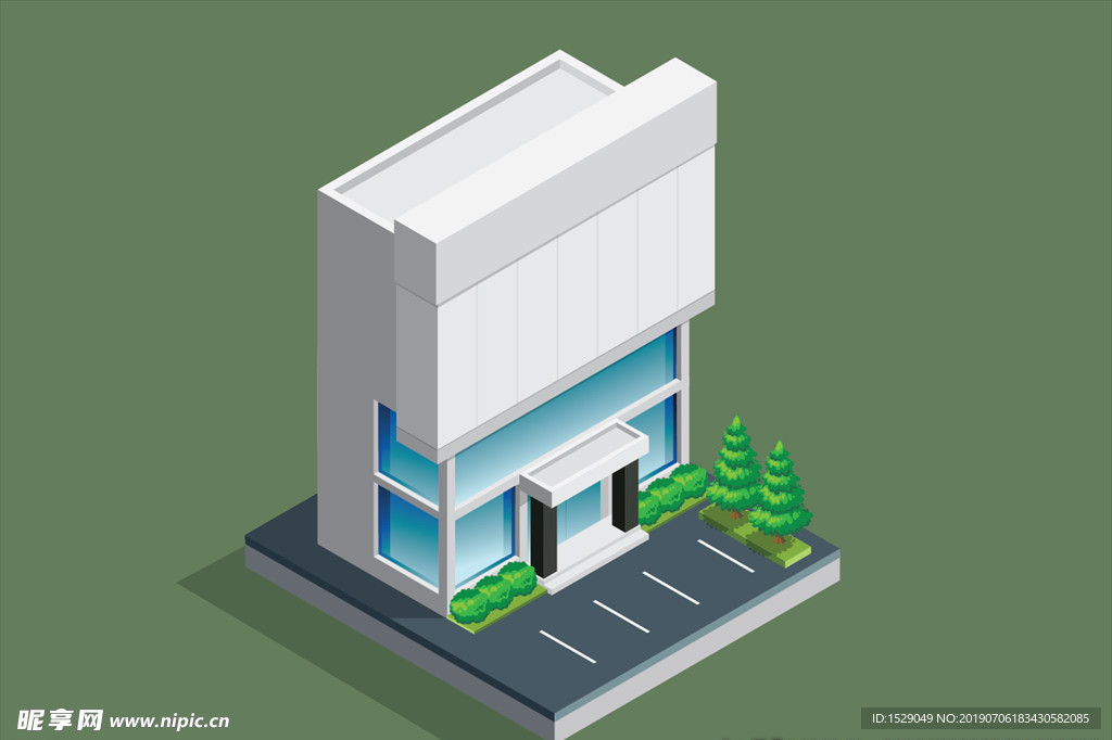 3D办公大楼