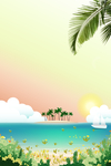 夏日清新背景