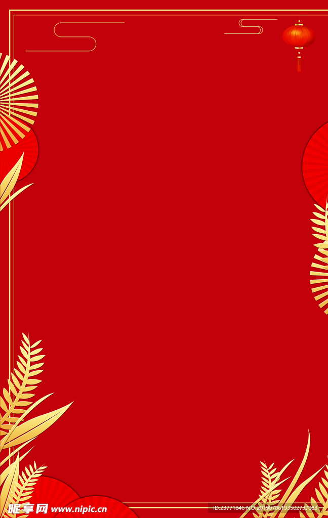 红色中式背景