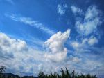 蓝天白云 背景 晴空 素材