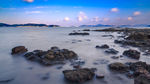 东海边的礁石和海水