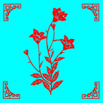 花卉剪纸