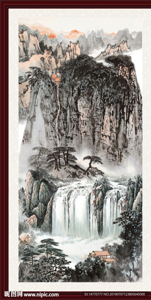 巨幅山水画