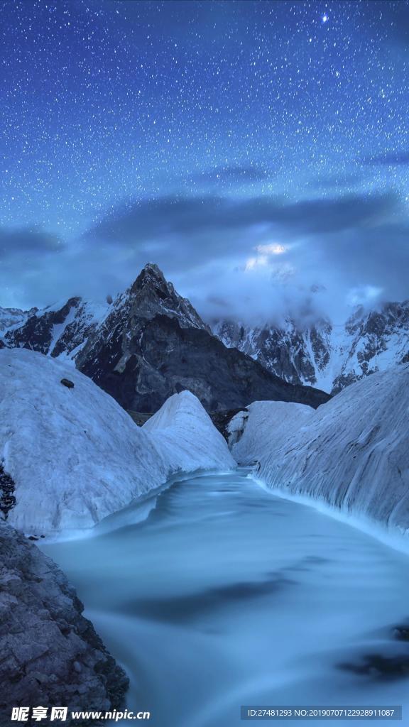 冰山夜景